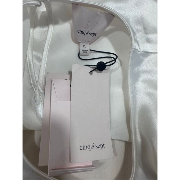 CINQ A SEPT SMOOTH SATIN CHARISSE TOP XL $425 - Picture 10 of 10